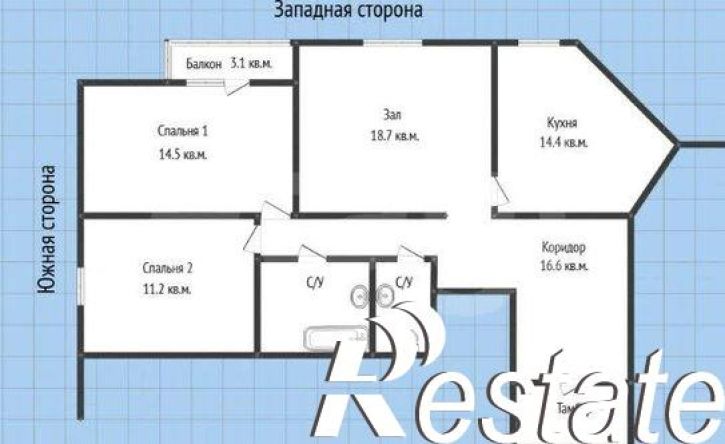 1-комн квартира улица имени Пугачёва Е.И., 49,  д. 49